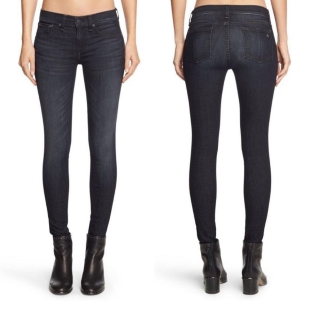 Rag & Bone Jeans Women’s 28 Black Rae Skinny LIKE NEW
